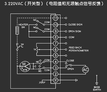 220VAC開(kāi)關(guān)型<a href='http://txtmm.cn/Product/diefa/diandongdiefa/' target='_blank'>電動(dòng)<a href='http://txtmm.cn/Product/diefa/' target='_blank'>蝶閥</a></a>接線圖